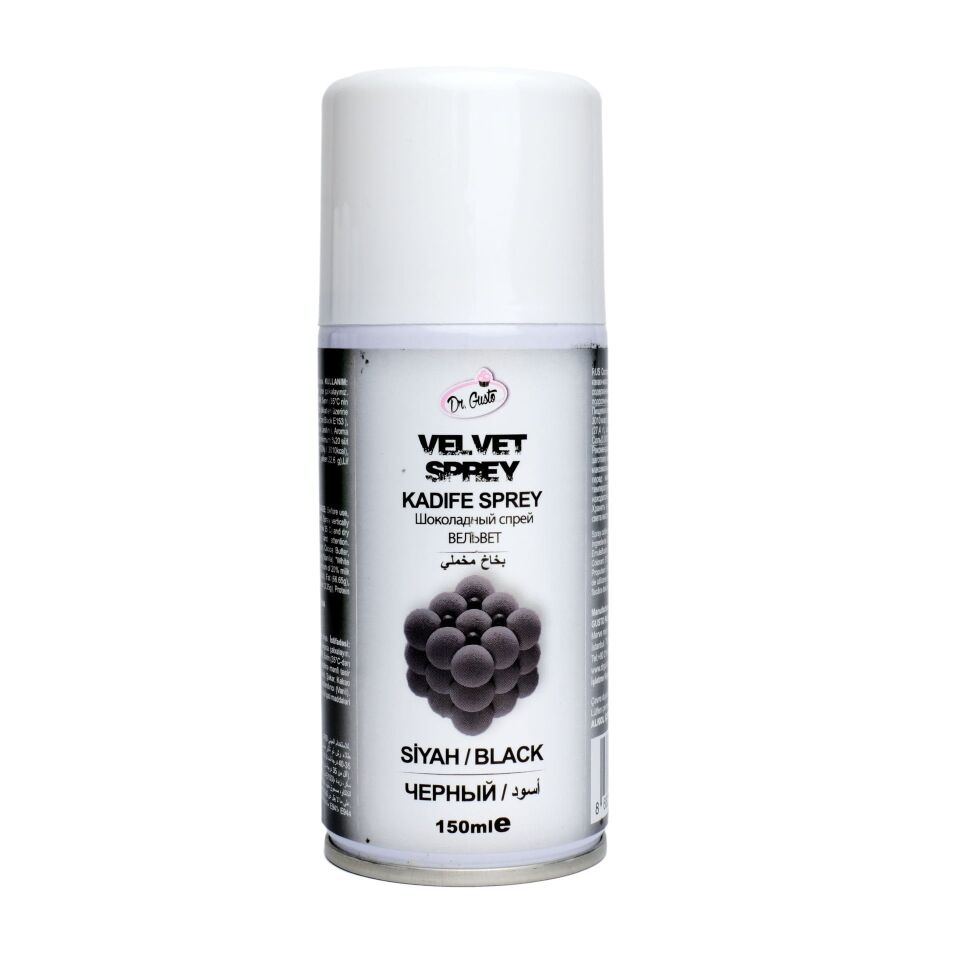 DR. GUSTO VELVET SPREY BOYA SİYAH 150 ML