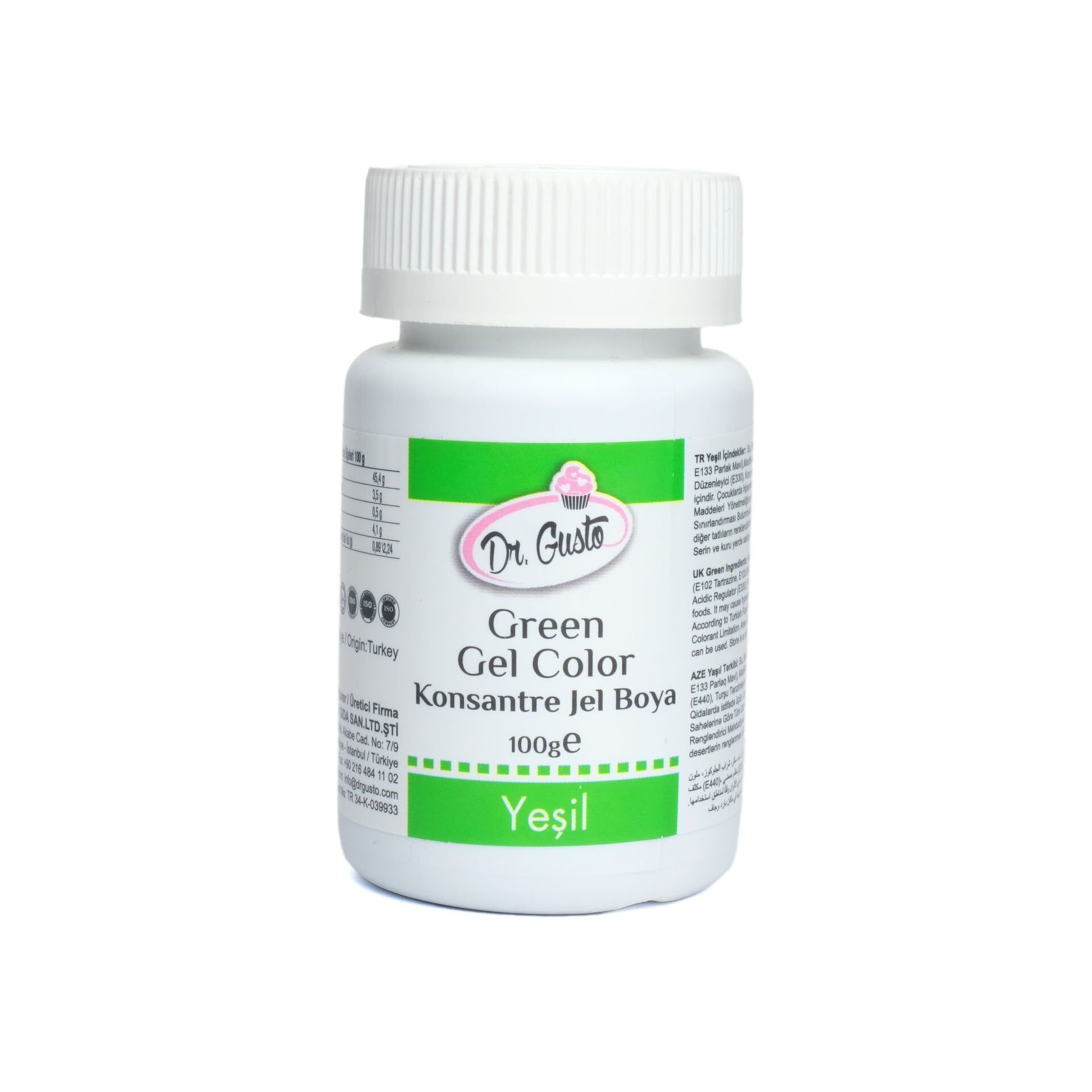 JEL GIDA BOYASI YEŞİL 100GR