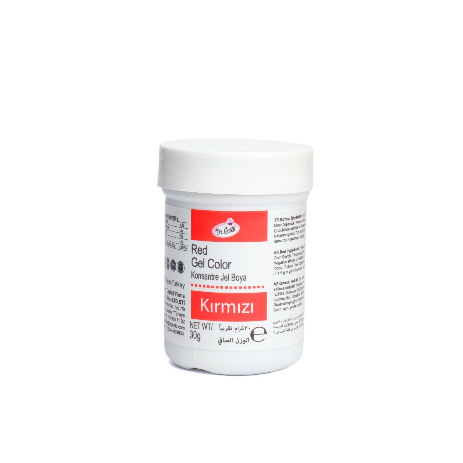 DR GUSTO 30GR JEL BOYA KIRMIZI