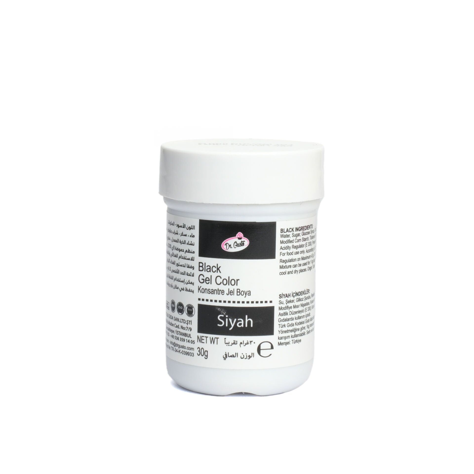 DR GUSTO 30GR JEL BOYA SİYAH