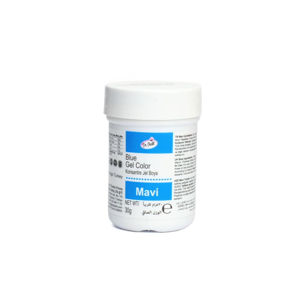 DR GUSTO 30GR JEL BOYA MAVİ