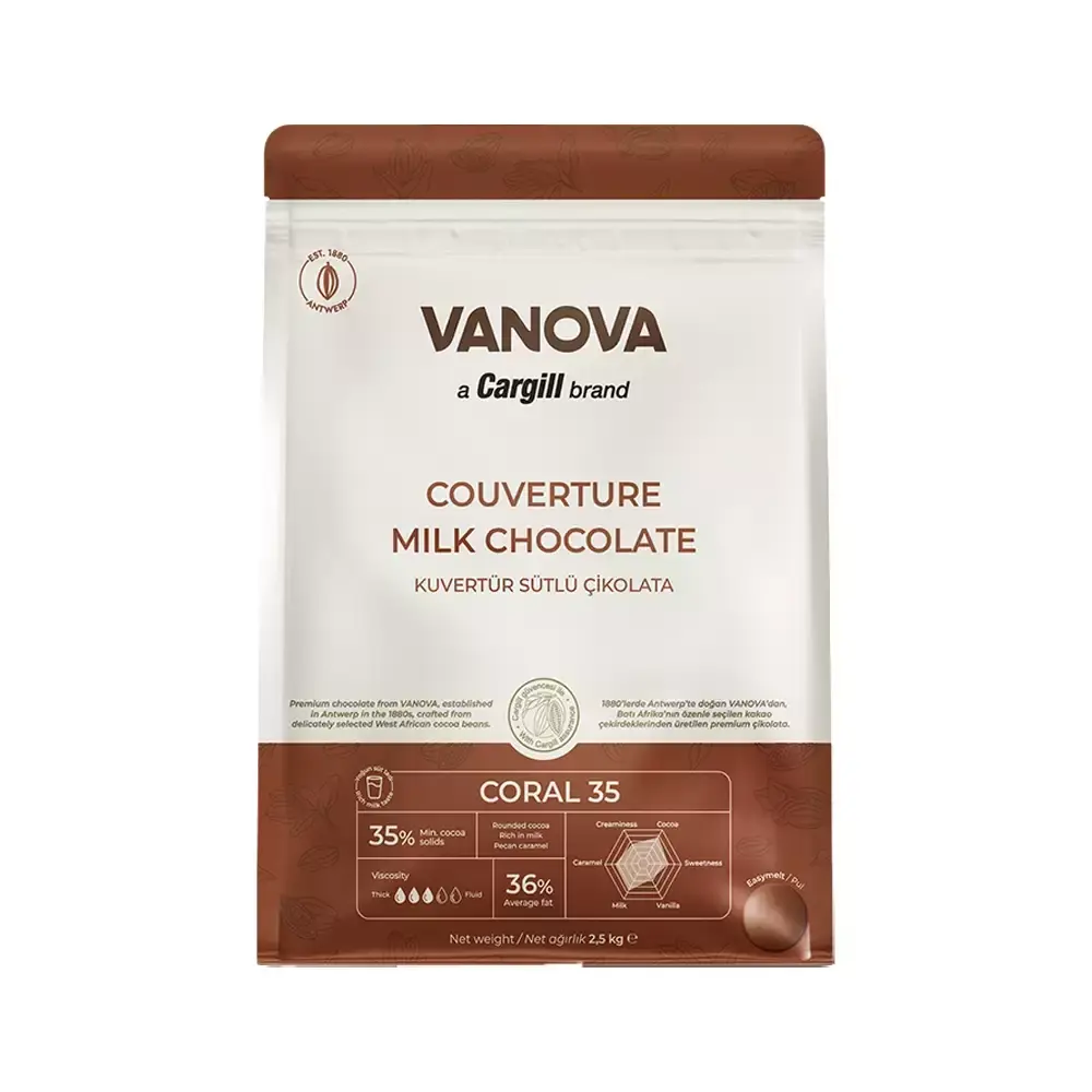 VANOVA %35 SÜTLÜ PUL ÇİKOLATA 2,5 KG